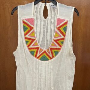 Wrangler Large Beaded Neck Sleeveless Shirt